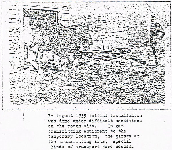 Construction of Auckland Radio transmitter site in Oliver Road