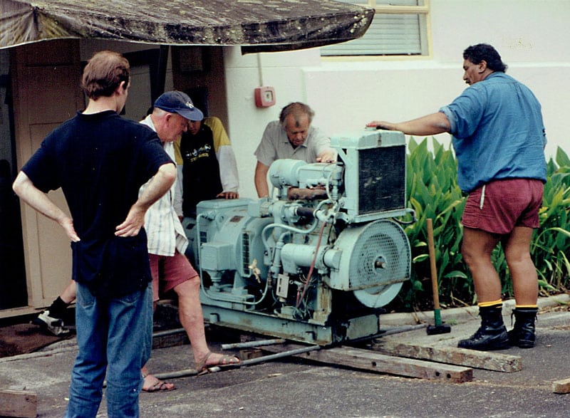Removing the generator from Musick Memorial Radio Station