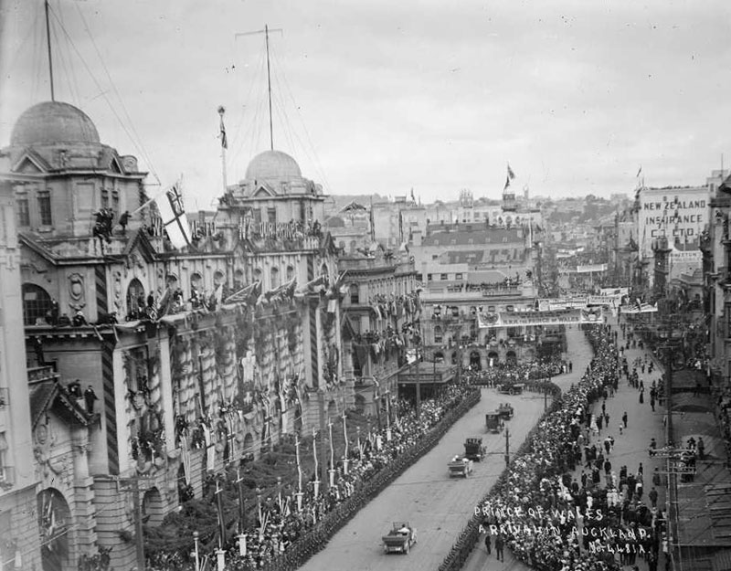 Auckland CPO during arrival of Prince of Wales, April 1920