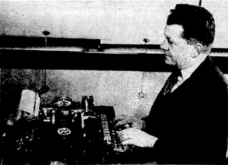 Teleprinter at Musick Memorial Radio Station in 1939